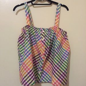 colorful summer top. Vacation ready! 🌺